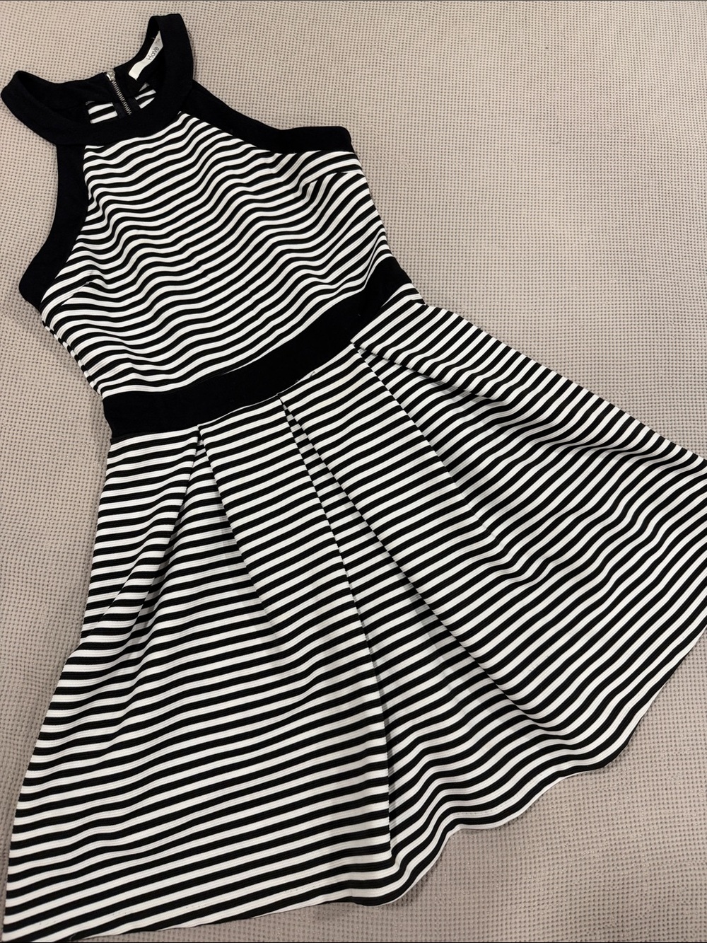 Have Black and White Striped Maxi Dress